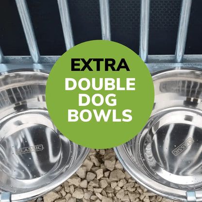 6.5 x 7ft Double Dog Kennel – Professional Installation Included